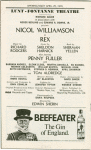 Program for the opening night of Rex, April 25, 1976