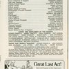 Program for the opening night of Rex, April 25, 1976