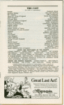Program for the opening night of Rex, April 25, 1976