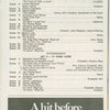 Program for the opening night of Rex, April 25, 1976