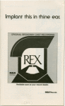 Program for the opening night of Rex, April 25, 1976