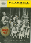 Program for the opening night of The Sound of Music, at the Lunt-Fontanne Theatre, November 16, 1959