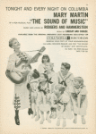 Program for the opening night of The Sound of Music, at the Lunt-Fontanne Theatre, November 16, 1959