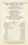 Program for the 1990 revival of The Sound of Music