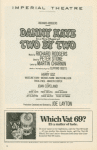 Program for Two By Two, dated November 1970, at the Imperial Theatre