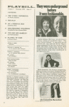 Program for the opening night  of Two By Two, at the Imperial Theatre, November 10, 1970