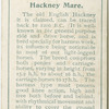 Hackney mare.