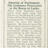 Opening of Parliament, The Commons Procession to the House of Lords.