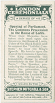 Opening of Parliament, The Commons Procession to the House of Lords.