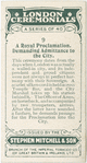 A Royal Proclamation, Demanding Admittance to the City.