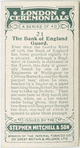 The Bank of England Guard.