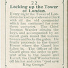 Locking up the Tower of London