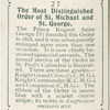 The Most Distinguished Order of St. Michael and St. George.