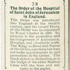 The Order of the Hospital of Saint John of Jerusalem in England.