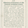 Opening of Sessions at the Central Criminal Court.