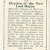 Election of the New Lord Mayor.