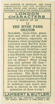 The Hyde Park Orator.