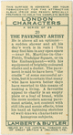 The Pavement Artist.