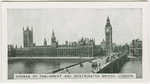 House of Parliament and Westminster Bridge, London.