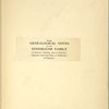 Some genealogical notes on the Steinhauer family