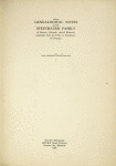 Some genealogical notes on the Steinhauer family