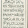 Virgo, the Virgin