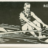 Rowing.