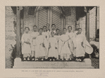 Rev. F. L. H. Pott and the choir of St. John's College Chapel, Shanghai.