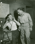 Biff McGuire (Radio Operator Bob McCafffrey) and Martin Wolfson (Capt. George Brackett) in South Pacific