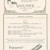 Program for Peggy-Ann, dated June 6 1927, at the Vanderbilt Theatre