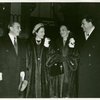 Richard Rodgers, Dorothy Rodgers, Dorothy Hammerstein and Oscar Hammerstein II in Oklahoma City, Oklahoma celebrating the 1000th performance of Oklahoma! on Broadway
