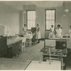Five nurses in laboratory.