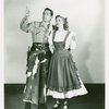 Ridge Bond (Curly) and Patricia Northrup (Laurey) in the 1951 revival of Oklahoma!