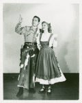 Ridge Bond (Curly) and Patricia Northrup (Laurey) in the 1951 revival of Oklahoma!