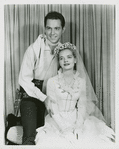 Ridge Bond (Curly) and Florence Henderson (Laurey) in the 1953 revival of Oklahoma!