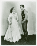 Florence Henderson (Laurey) and Alfred Cibelli, Jr. (Jud Fry) in the 1953 revival of Oklahoma!