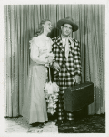Judy Rawlings (Gertie Cummings) and David LeGrant (Ali Hakim) in the 1953 revival of Oklahoma!