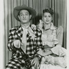 David LeGrant (Ali Hakim) and Barbara Cook (Ado Annie) in the 1953 revival of Oklahoma!