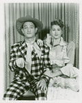 David LeGrant (Ali Hakim) and Barbara Cook (Ado Annie) in the 1953 revival of Oklahoma!