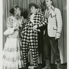 Barbara Cook (Ado Annie), David LeGrant (Ali Hakim) and Harris Hawkins (Will Parker) in the 1953 revival of Oklahoma!