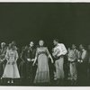 Betty Garde (Aunt Eller) and cast in the 1963 revival of Oklahoma!