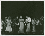 Betty Garde (Aunt Eller) and cast in the 1963 revival of Oklahoma!