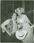 John Davidson (Curly) and Karen Morrow (Ado Annie) in the 1965 revival of Oklahoma!