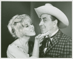 Karen Morrow (Ado Annie) and Jules Munshin (Ali Hakim) in the 1965 revival of Oklahoma!