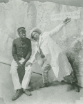 Publicity photograph of Bert Williams and George Walker from the musical "In Dahomey"