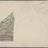 Bridge design, partially painted, partially line drawing