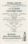 Alexander H. Cohen and Hildy Parks present Liv Ullmann in I Remember Mama, the musical