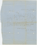 Cornelia Guignon letter (repayment of debt)