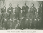 Dr. Bishop with the wardens and vestrymen