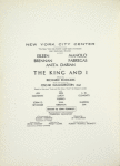 Souvenir program for the 1963 revival of The King and I